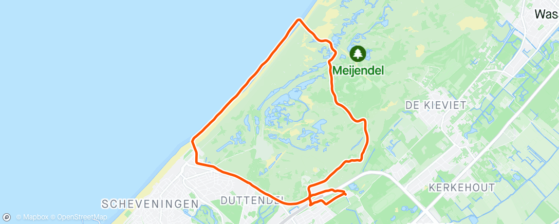 アクティビティ「Duinen en strand」の地図