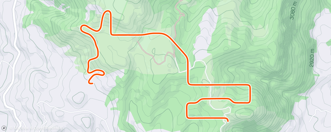 Map of the activity, MyWhoosh - Alto del Aguila