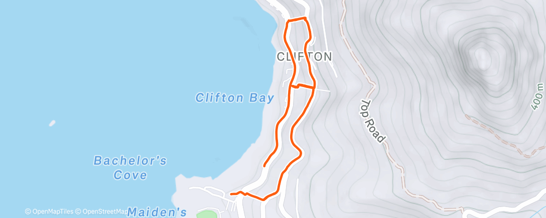 Map of the activity, Morning Stairs