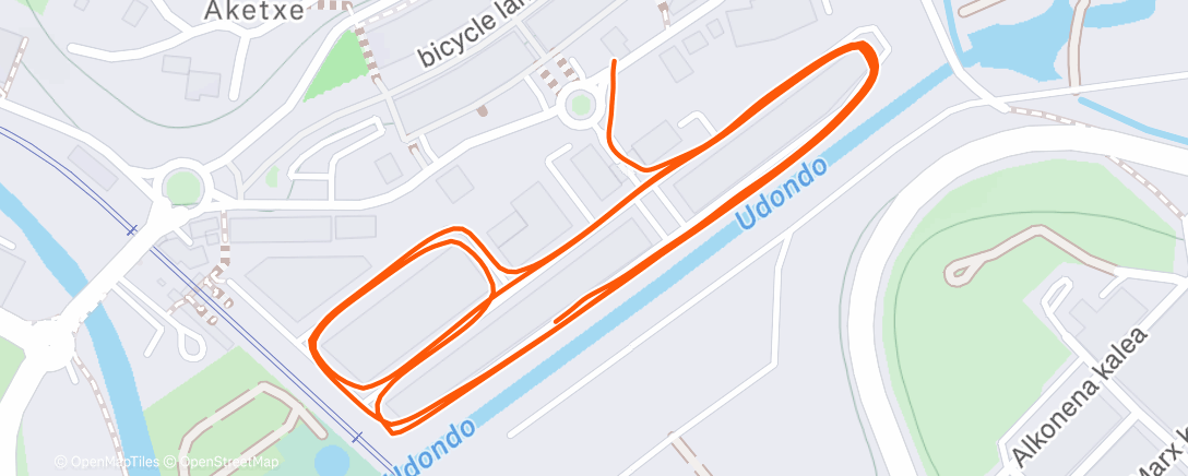 Карта физической активности (Bicicleta al anochecer)