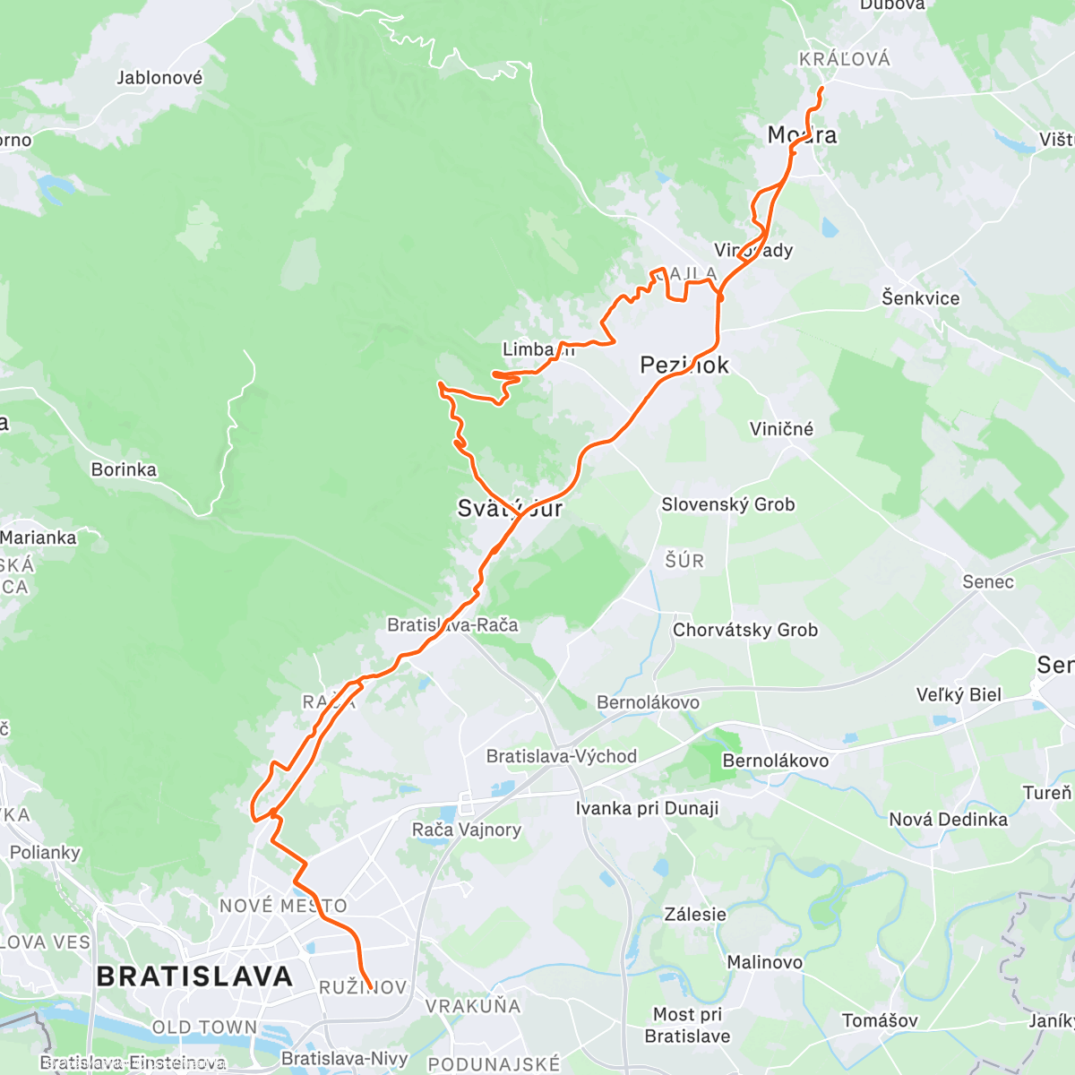 Map of the activity, Tradične na Štefana k Babke