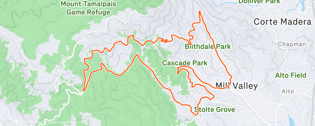 Map of the activity, Quick Tam loop