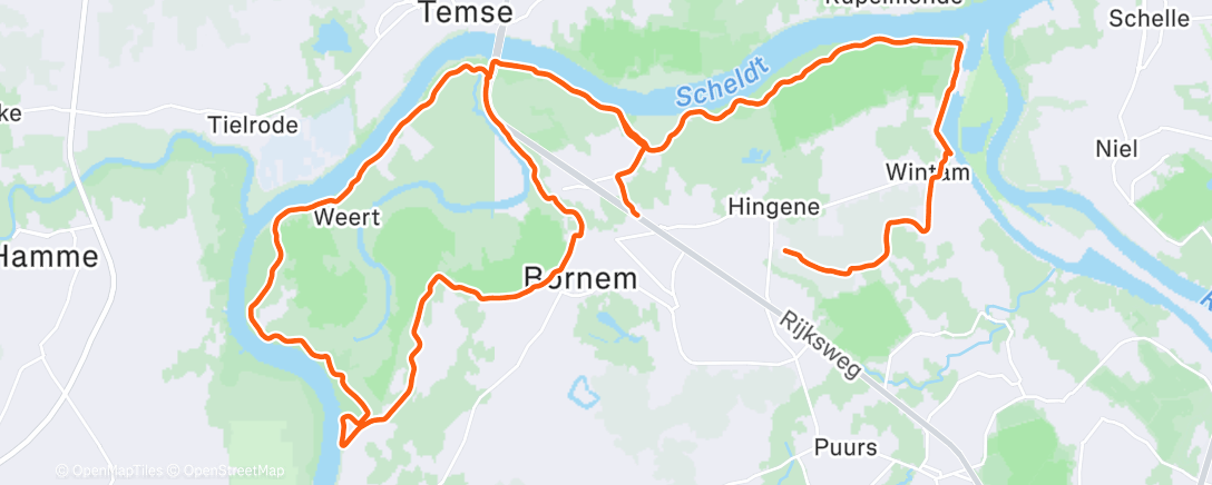 Map of the activity, Maandag 🥰