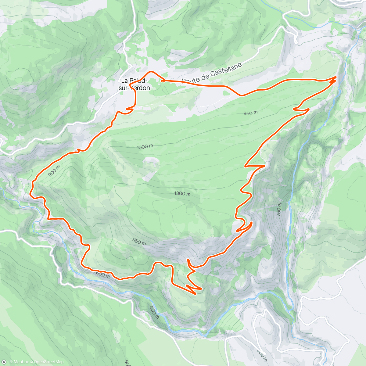 Map of the activity, Route des Crêtes
