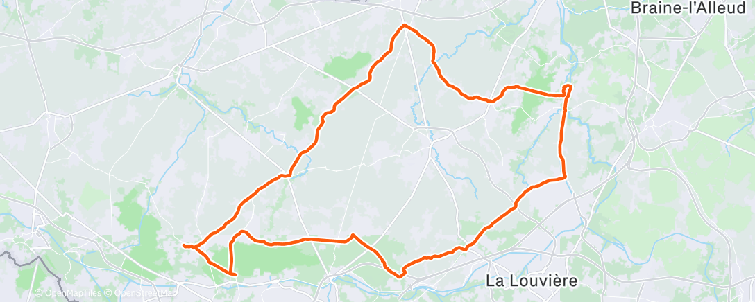 Map of the activity, Cumba ride