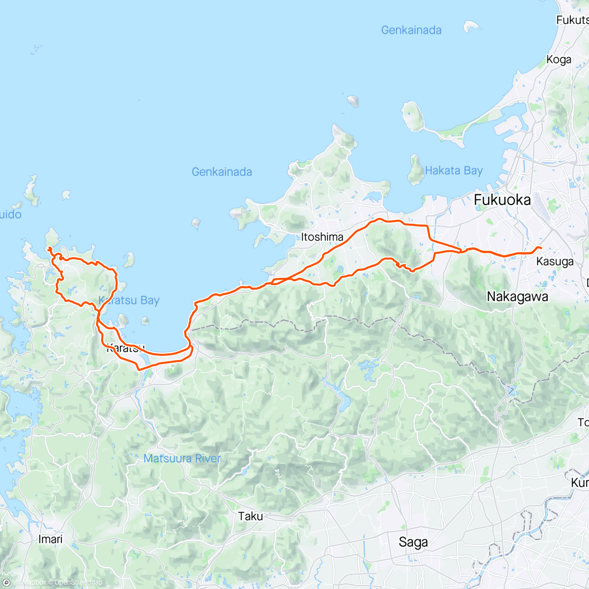 Map of the activity, 唐津・加部島