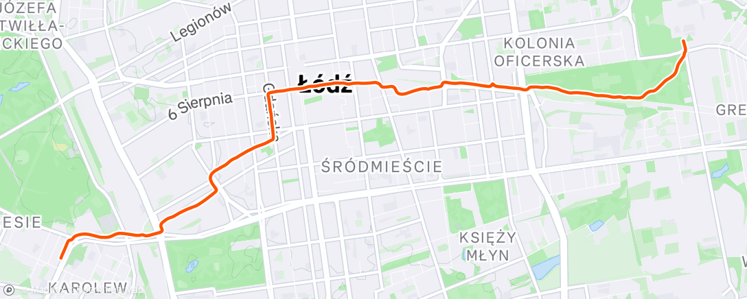 Map of the activity, Morning Ride