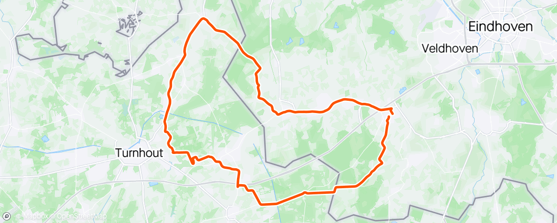 Mapa de la actividad, Afternoon Bike Ride