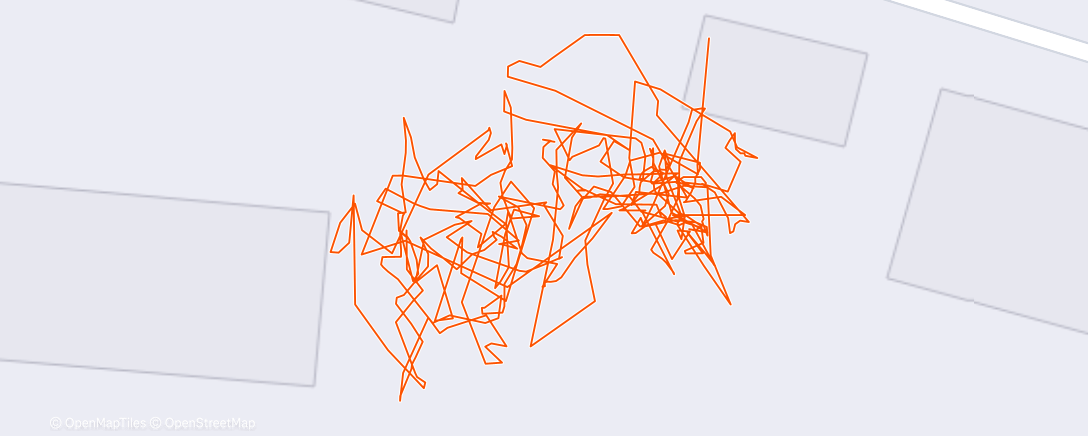 Map of the activity, Lunch Workout