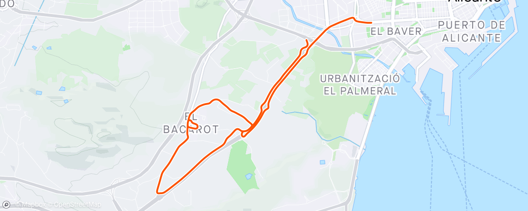 Map of the activity, BKOOL - Bacarot - Alicante