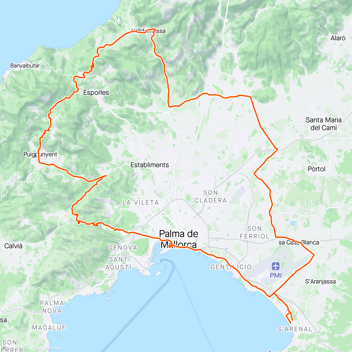 Map of the activity, Mallorca 2024 #13