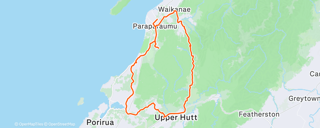 Map of the activity, Morning Ride