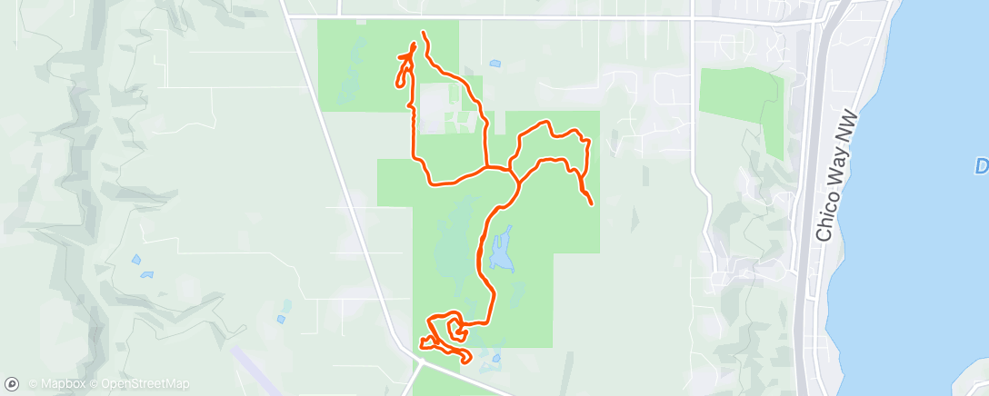 Map of the activity, Post work lil chill ride