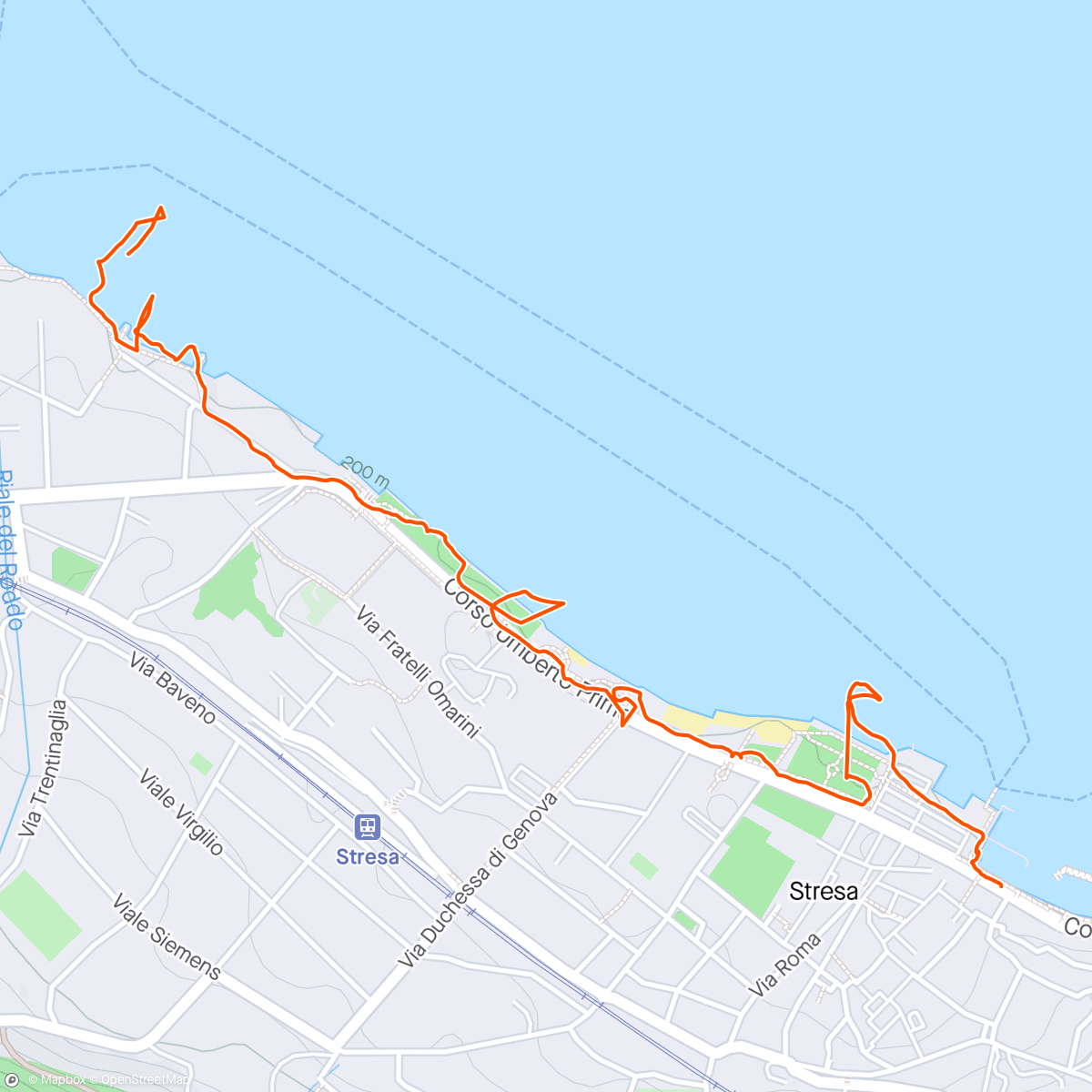 Map of the activity, Camminata  panoramica
