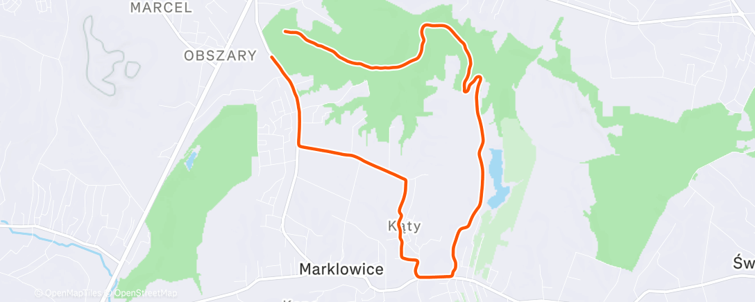 Map of the activity, Evening Hike