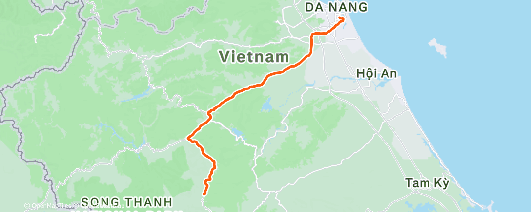 Map of the activity, Afternoon Ride