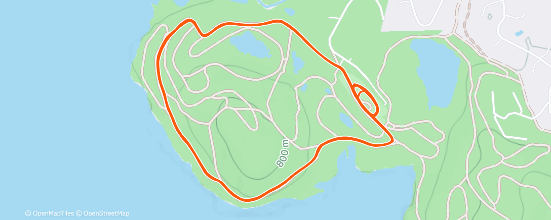 Map of the activity, Lunch Nordic Ski