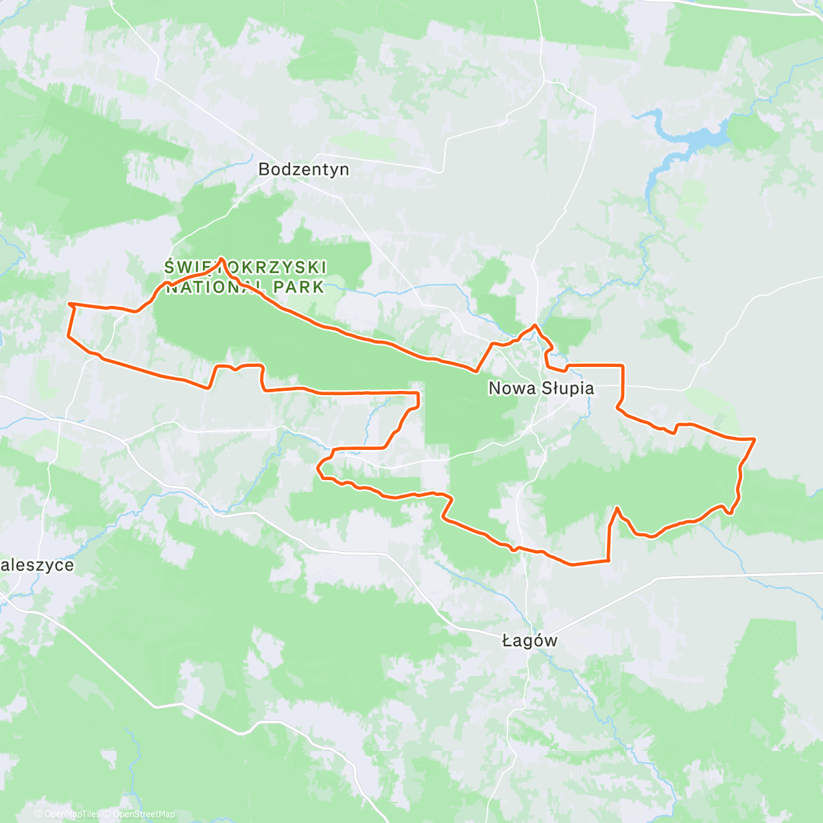 Map of the activity, Sierra de Santa Cruz #2