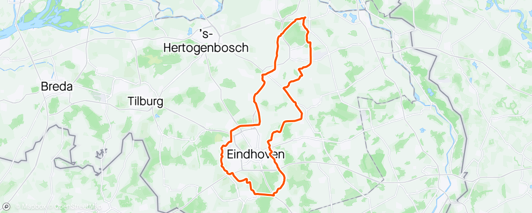 「Rondom Eindhoven met Edo 💨」活動的地圖