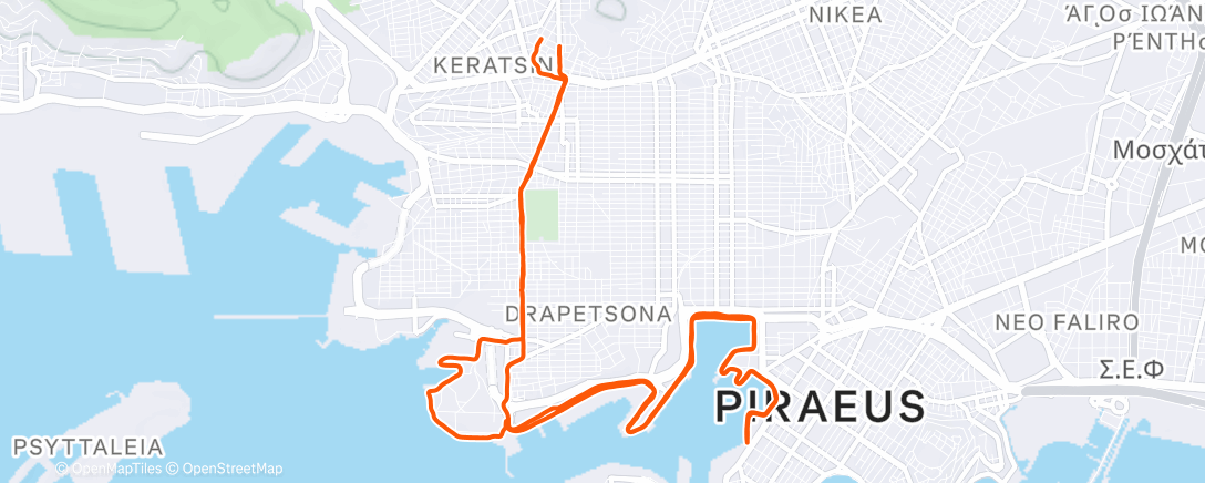 Карта физической активности (Evening Run)