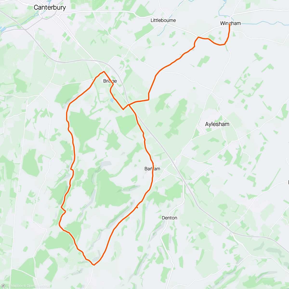 Map of the activity, Around lynsore bottom