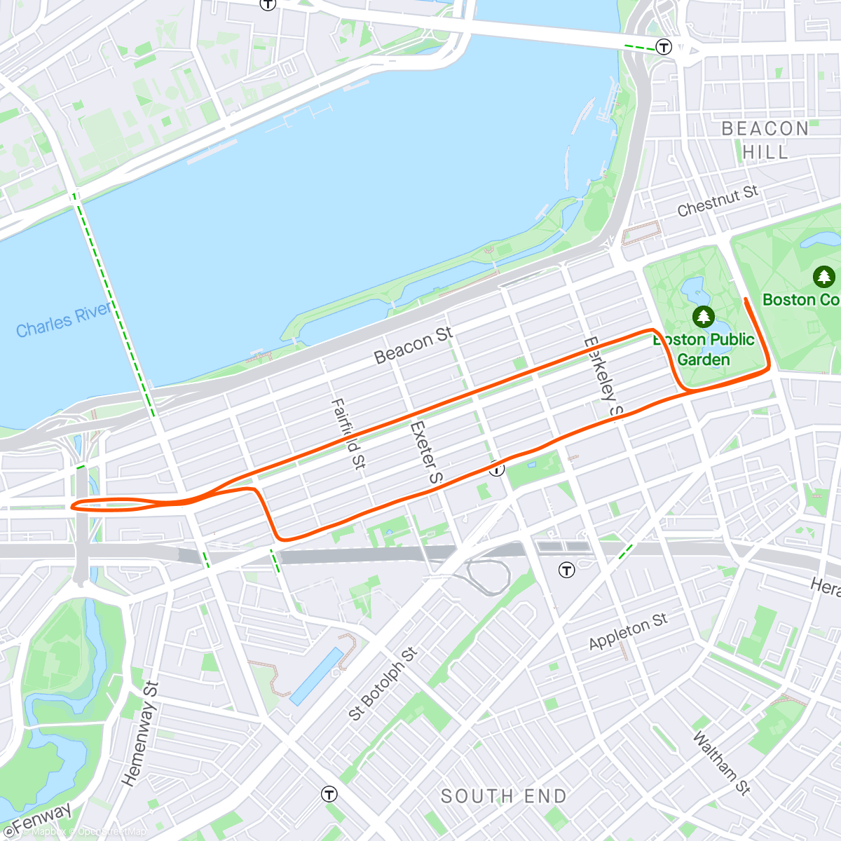 Map of the activity, B.B.A. 5K. Feeling ready for Mondays Marathon