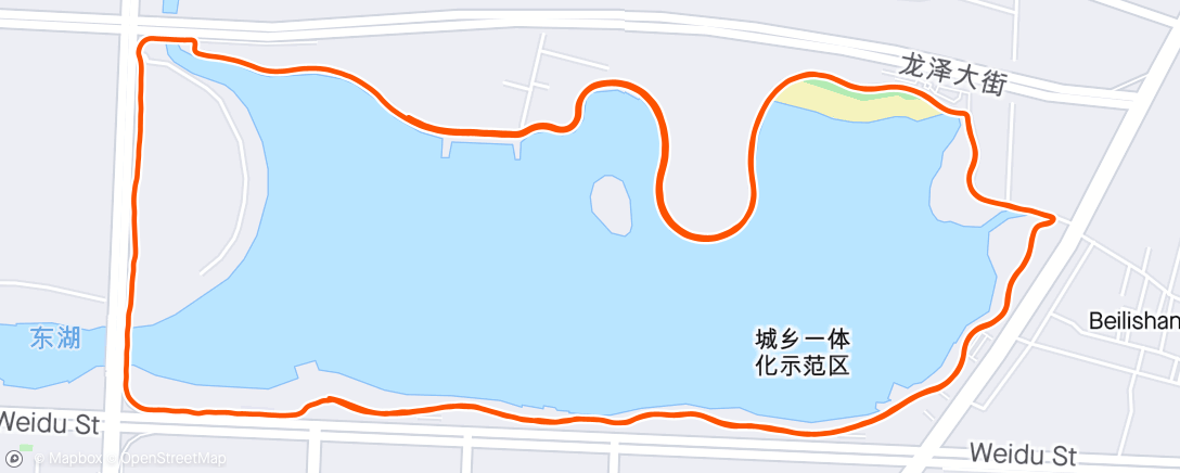 Mapa da atividade, 晨间跑步