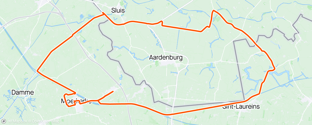 アクティビティ「SRT WOENSDAGRITJE」の地図