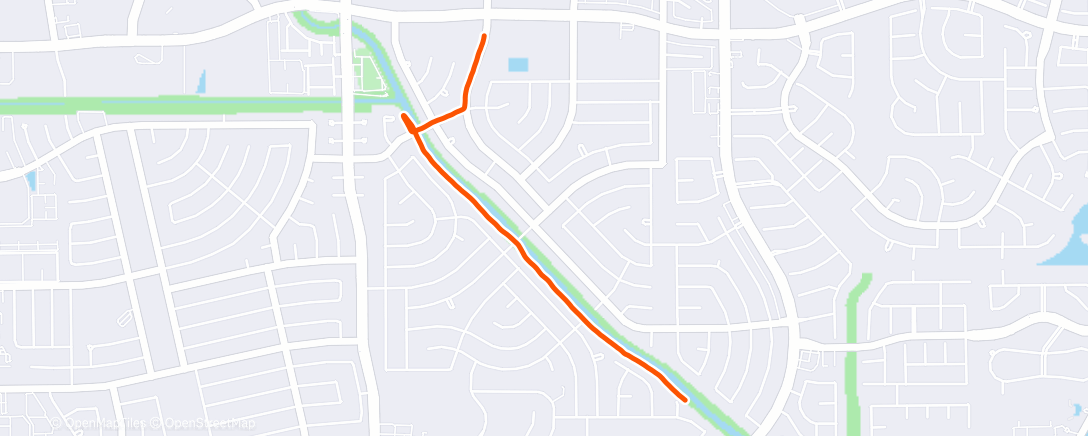 Map of the activity, Morning Run