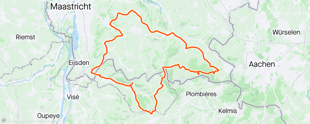 Map of the activity, Chouffie zaterdag tour