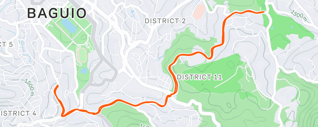 Mapa de la actividad (Morning Run)