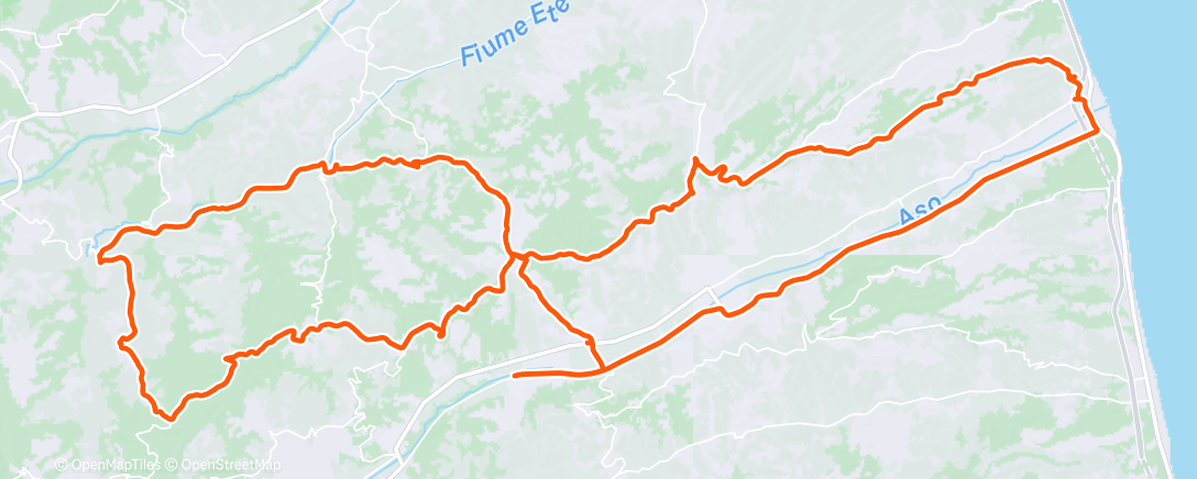 Map of the activity, Lunch Gravel Ride