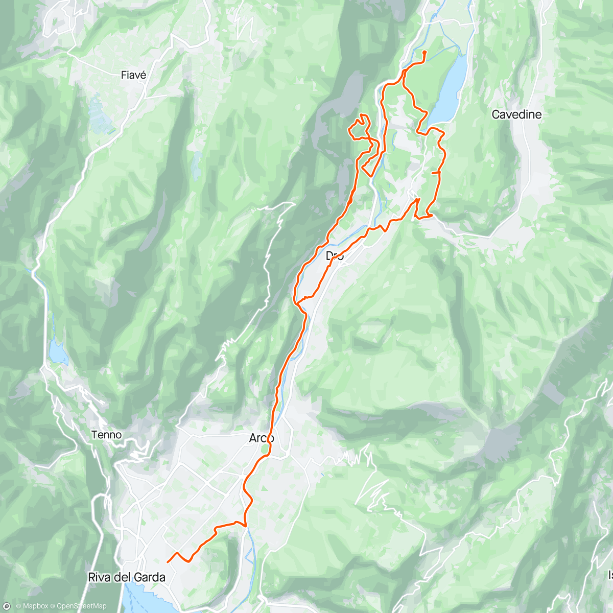 Map of the activity, Bosch Ebike Challenge Riva