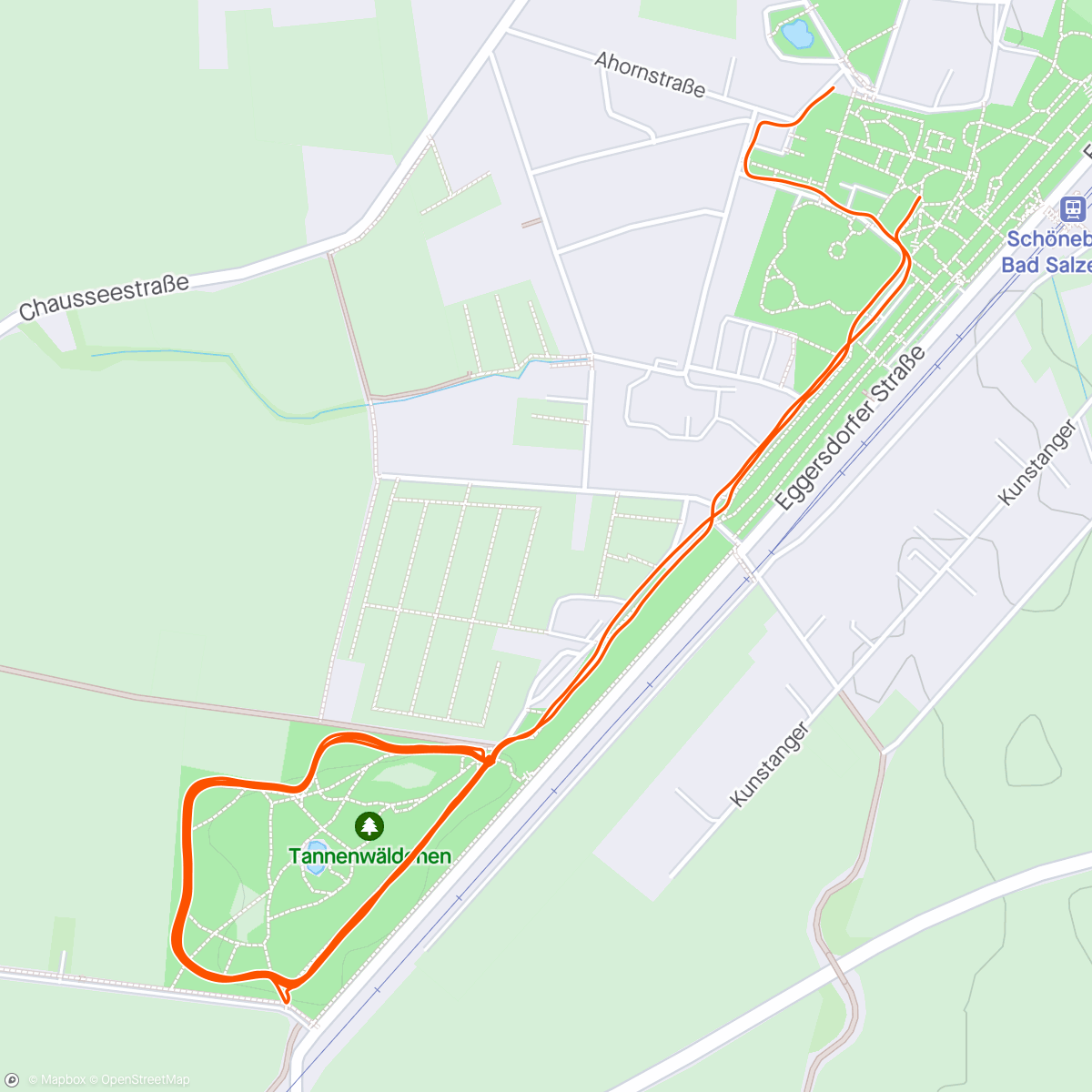 Map of the activity, Drag i parken