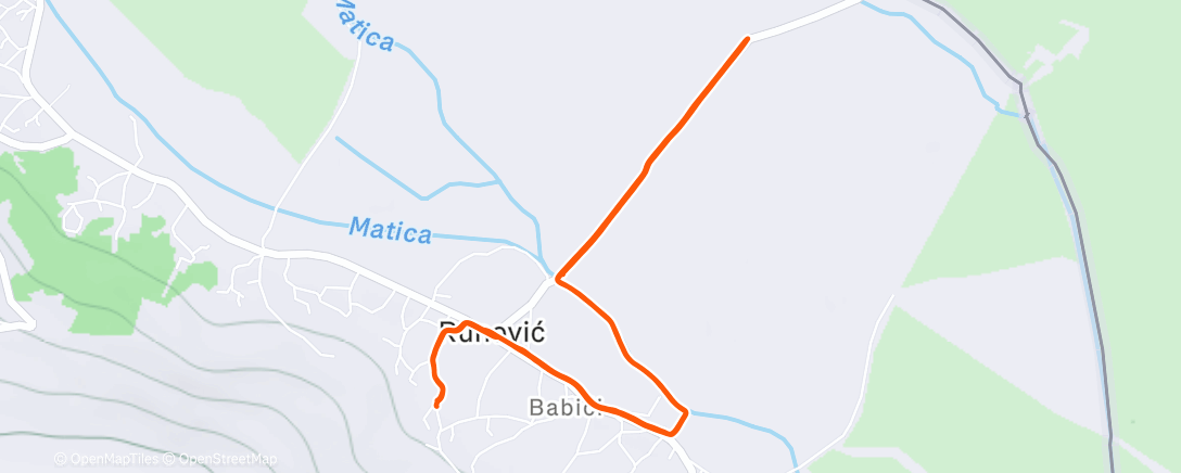 Карта физической активности (Afternoon Run)