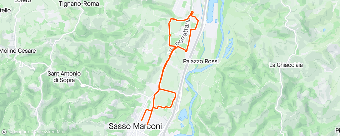 Map of the activity, Pontecchio