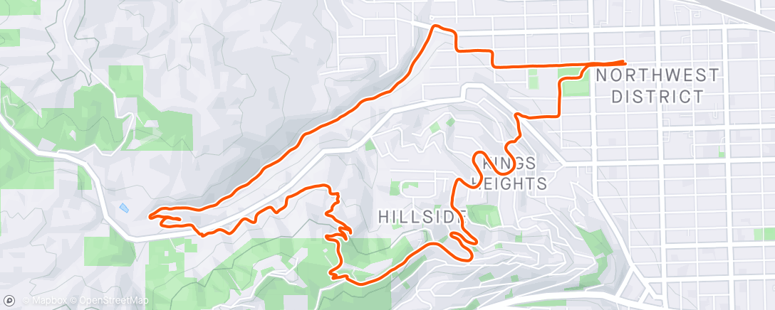 「Afternoon Trail Run」活動的地圖