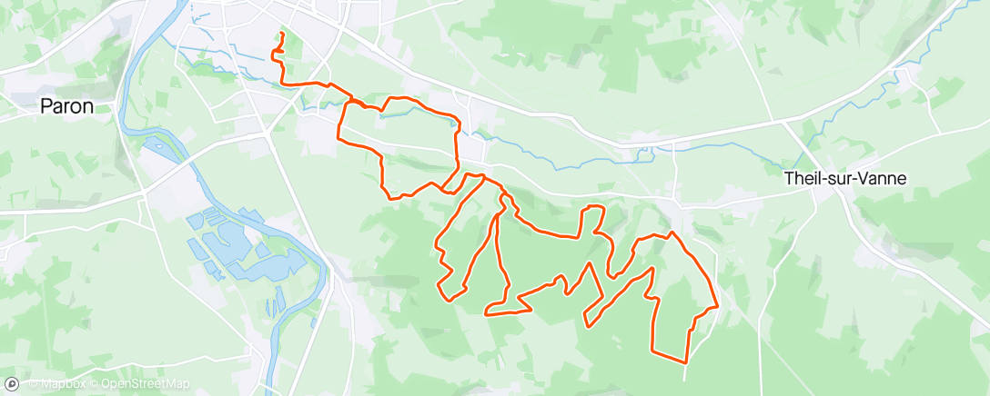Map of the activity, Trail Du Grand Senonais