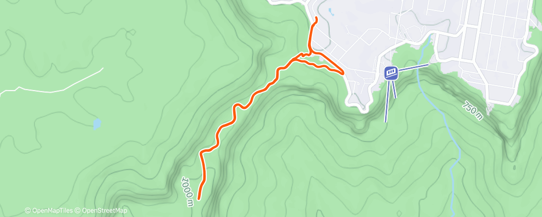 Map of the activity, Morning Run