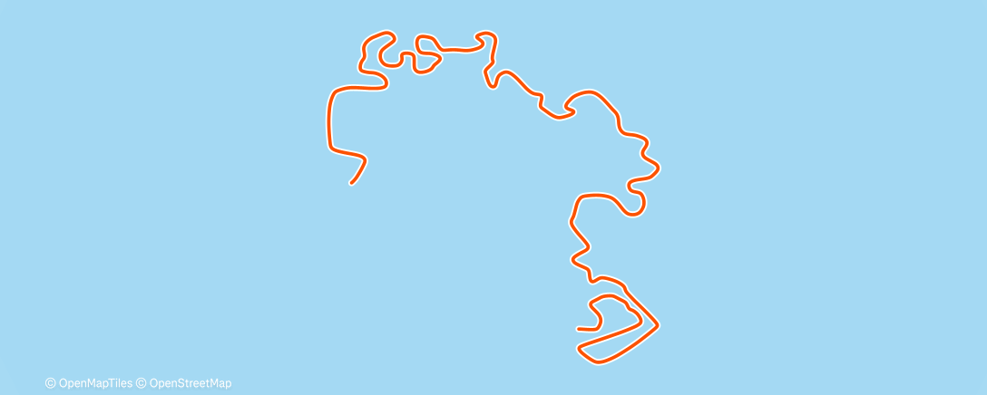 Map of the activity, WattAttack workout