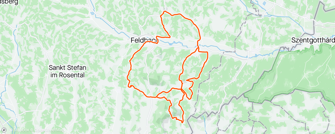 Map of the activity, Kapfensteiner Radmarathon