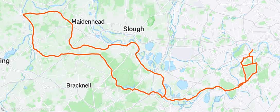 Map of the activity, Morning Ride