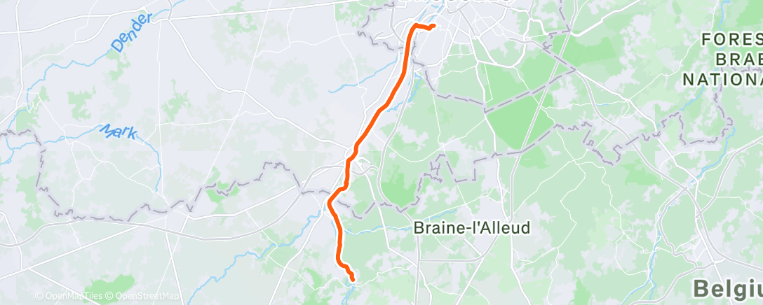 Map of the activity, Namiddagrit