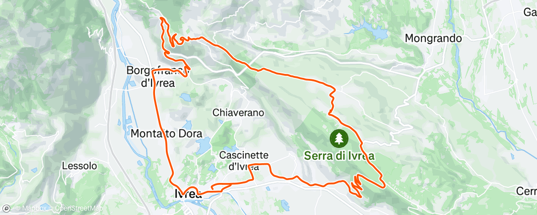 Map of the activity, Andrate da Sala e croce serra, perdendosi sempre a Torrazzo😅
