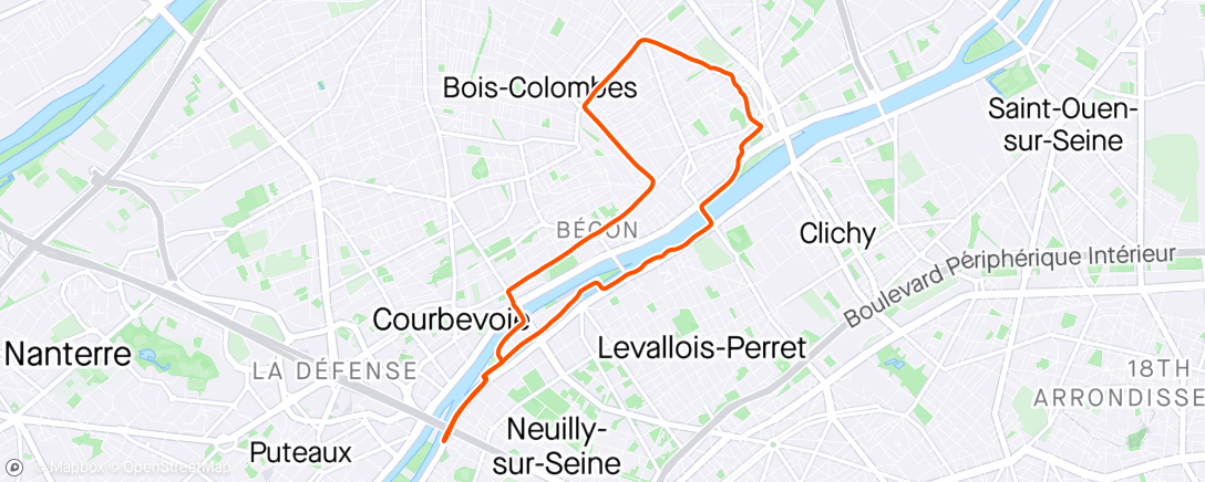 Map of the activity, footing du dredi