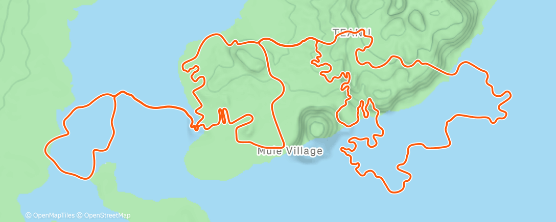 Map of the activity, Zwift - Watts of the Wild in Watopia