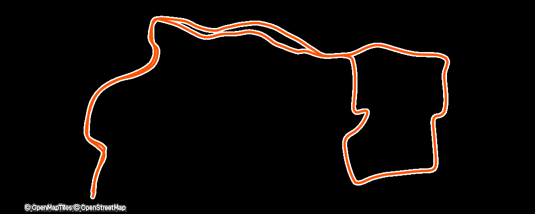 Map of the activity, Morning Run