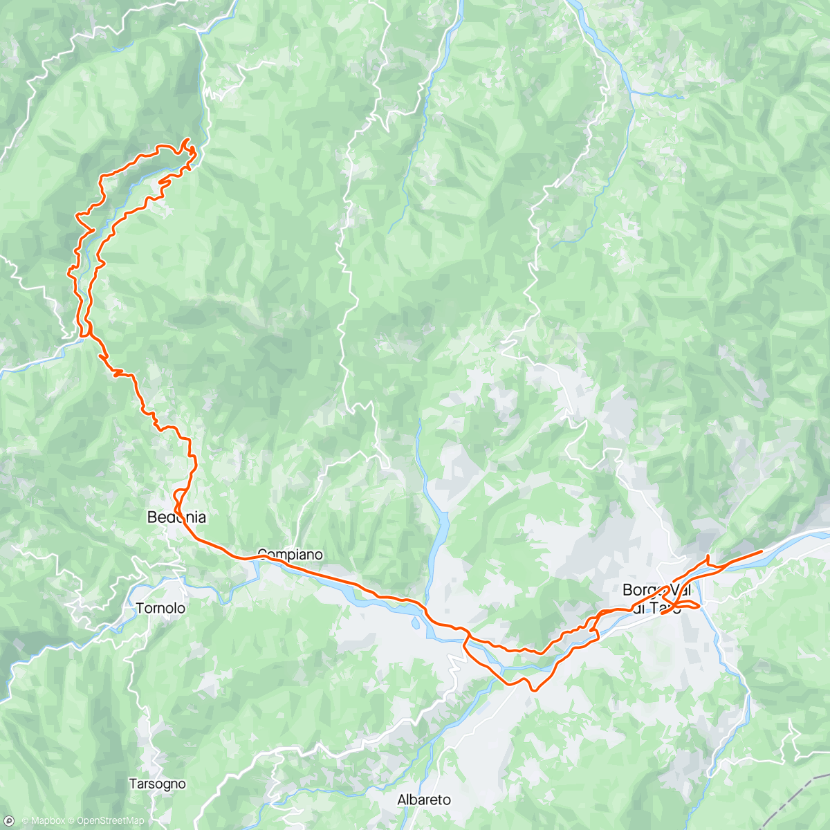 Map of the activity, Montevvaccà,illica,masanti, monte vaccà, borgo.