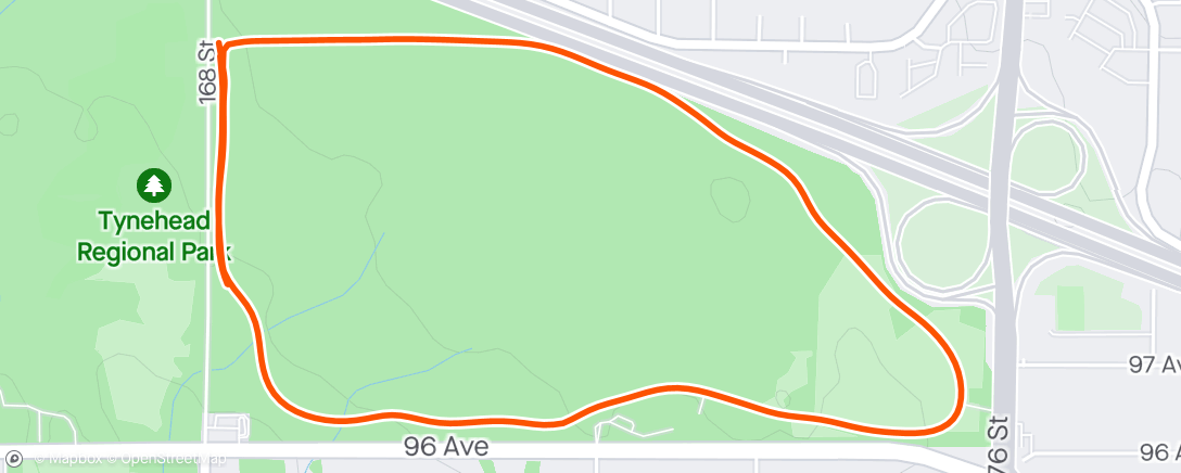 Mapa da atividade, Park Run 48