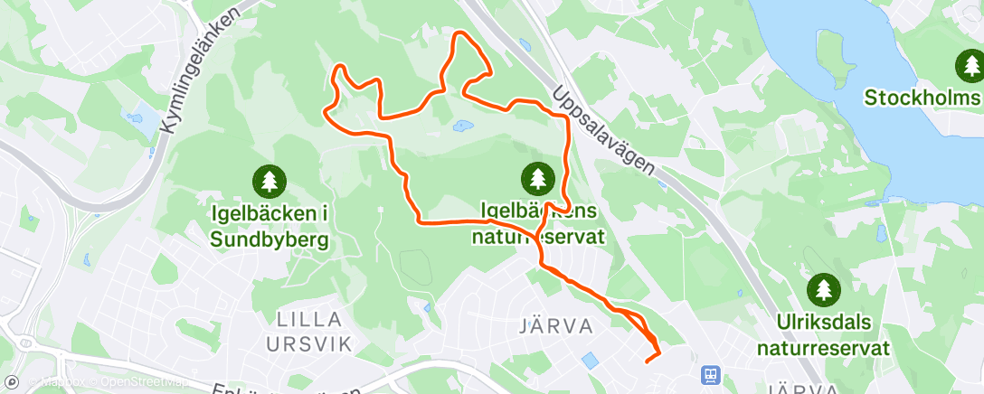 Map of the activity, Ursvik